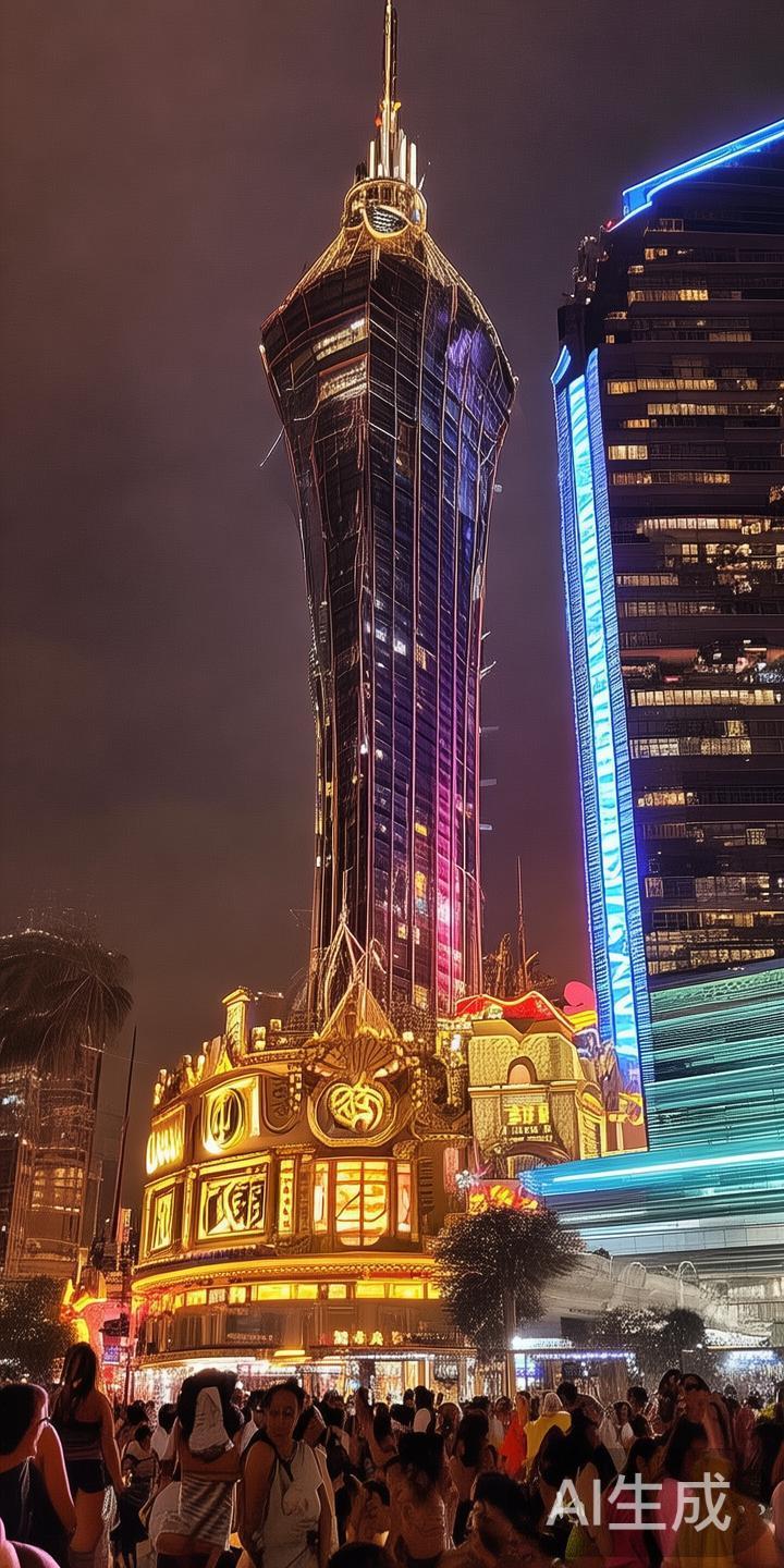 澳门新葡京作为知名的娱乐和博彩中心，吸引了大量游客